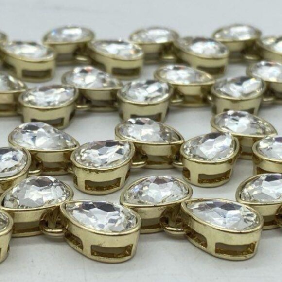 White House Black Market Gold & Crystal Statement Jewelry Set - NWT - Picture 6 of 8